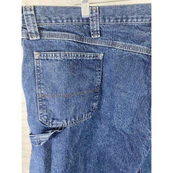 Wrangler Medium Wash High Rise Blue Jean Denim Carpenter Shorts Men’s (46 x 10) - Picture 5 of 10